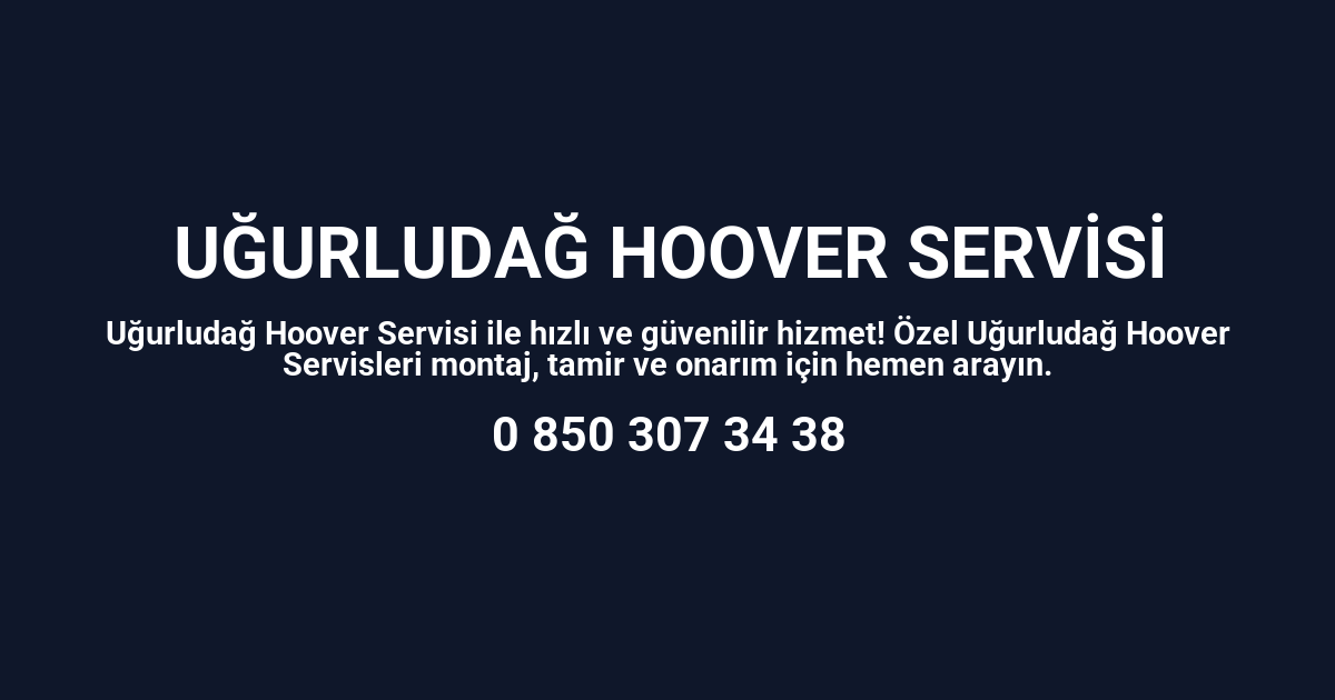 Uğurludağ Hoover Servisi